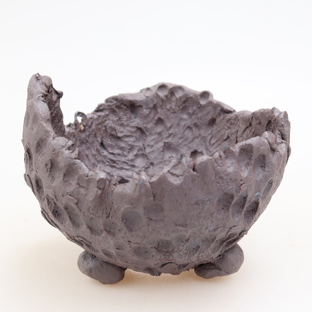 Ceramiczna skorupa  10 x 9,5 x 7 cm, kolor metaliczny