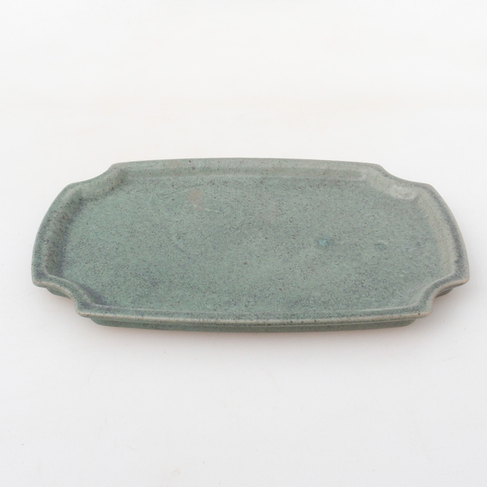 Miska ceramiczna H03 - 17 x 12,5 x 1 cm - zielona