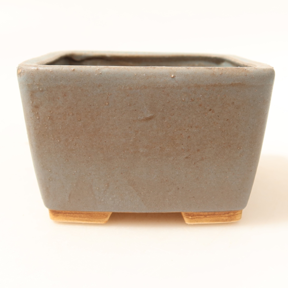 Ceramiczna miska na bonsai 8,5 x 8,5 x 5,5 cm, kolor niebieski