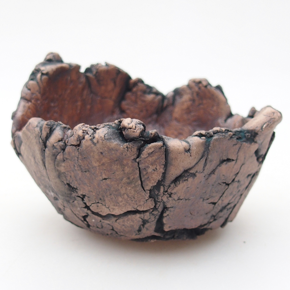 Ceramiczna muszla 9 x 8,5 x 6 cm, kolor zielony