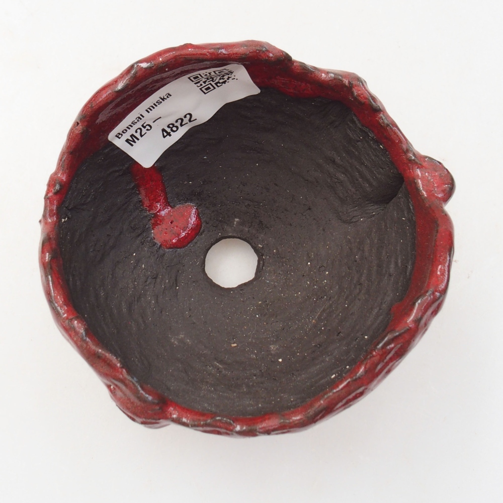 Muszla ceramiczna 8,5 x 8 x 6 cm, kolor czerwony