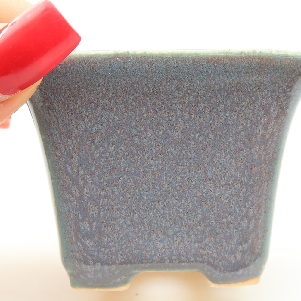 Ceramiczna miseczka do bonsai 6,5 x 6,5 x 5 cm, kolor szary