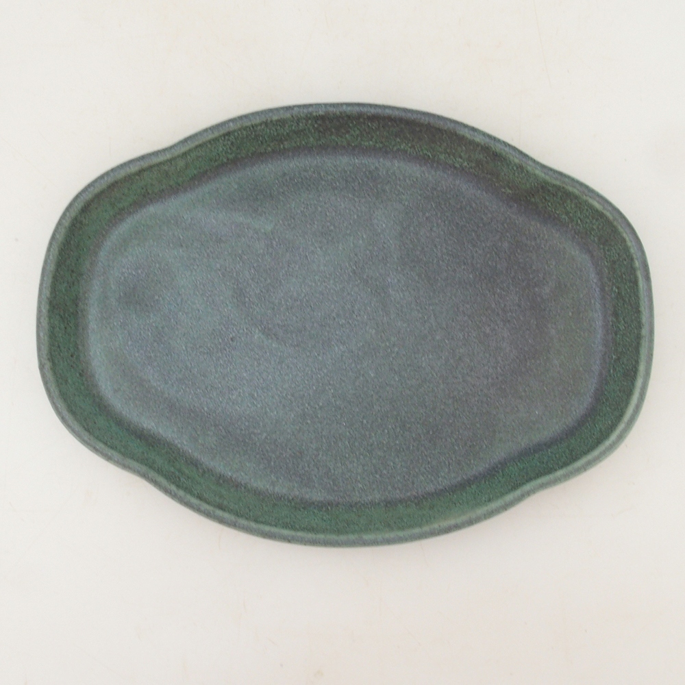 Miska ceramiczna H75 - 18,5 x 13 x 1,5 cm - zielona