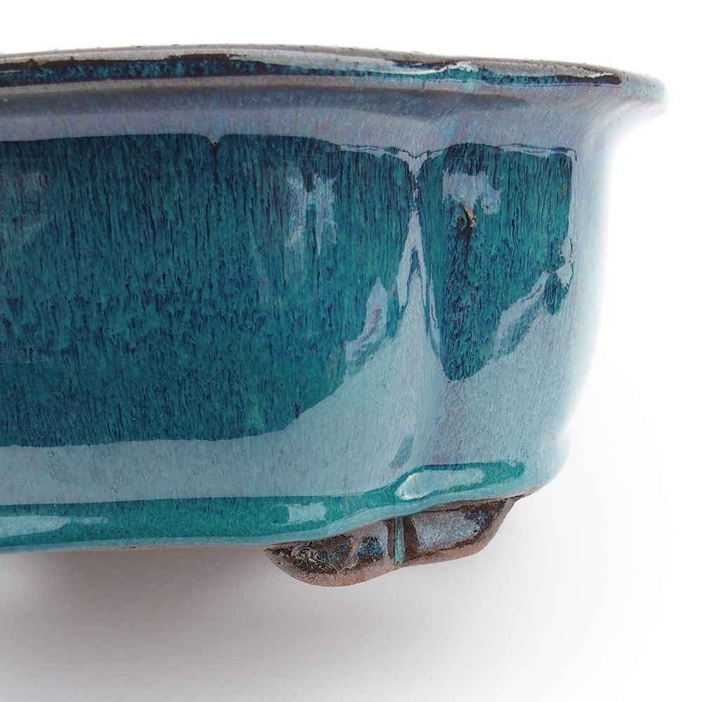 Miska 32 x 26 x 10,5 cm niebiesko-zielona