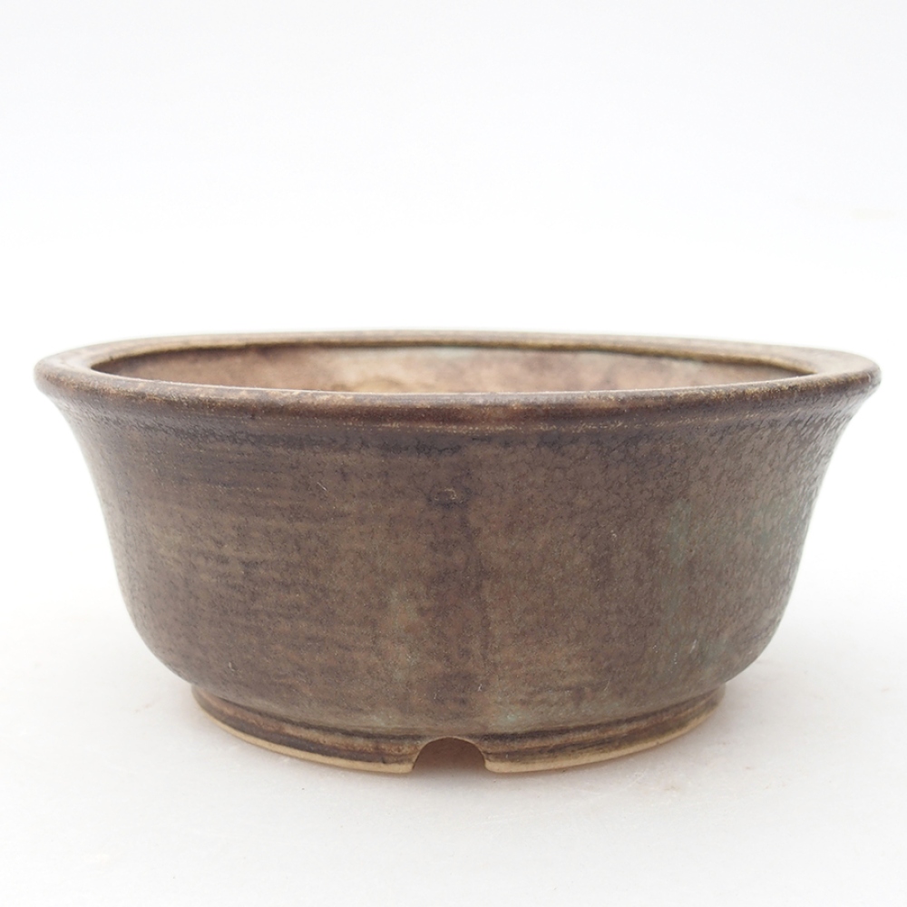 Ceramiczna miska do bonsai 11,5 x 11,5 x 5 cm, kolor zielony