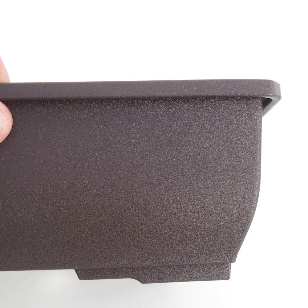 Miska plastikowa MP-14 23,5 x 18,5 x 8 cm kolor brązowy