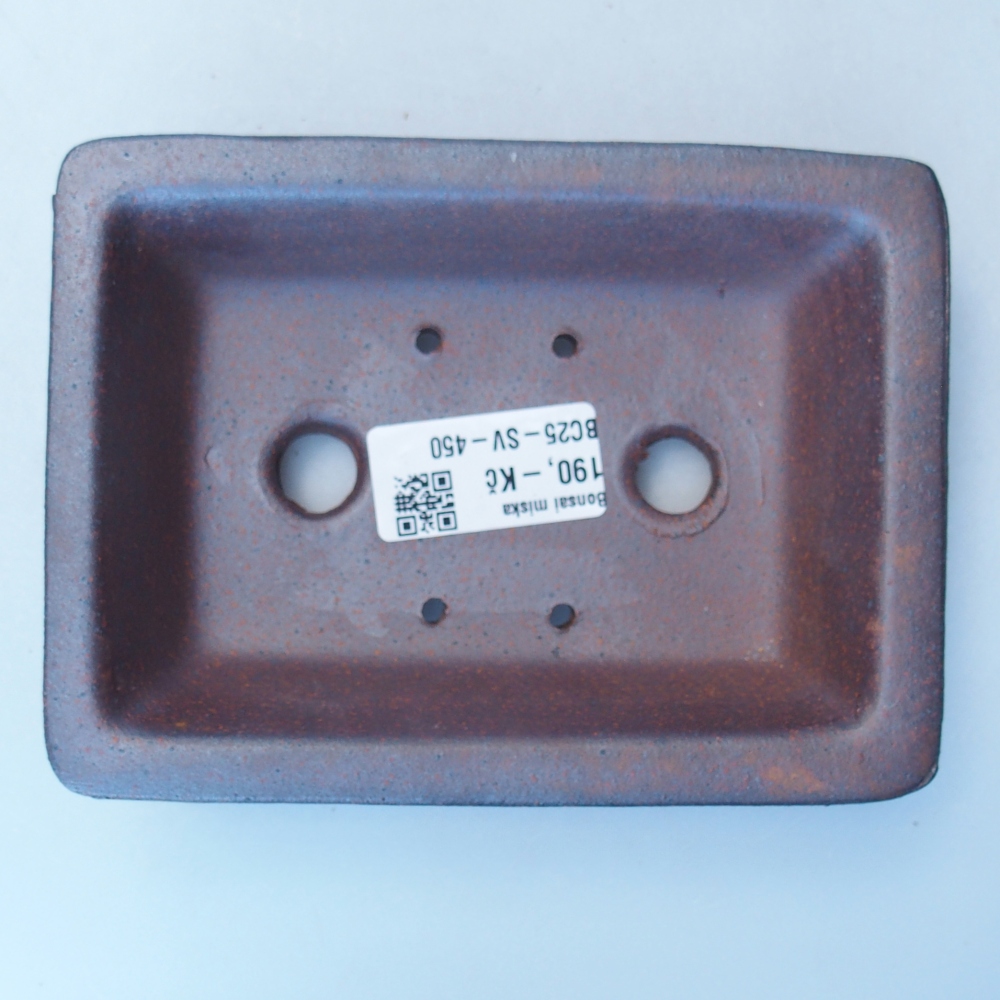 Miska 14 x 10,5 x 4 cm brązowa