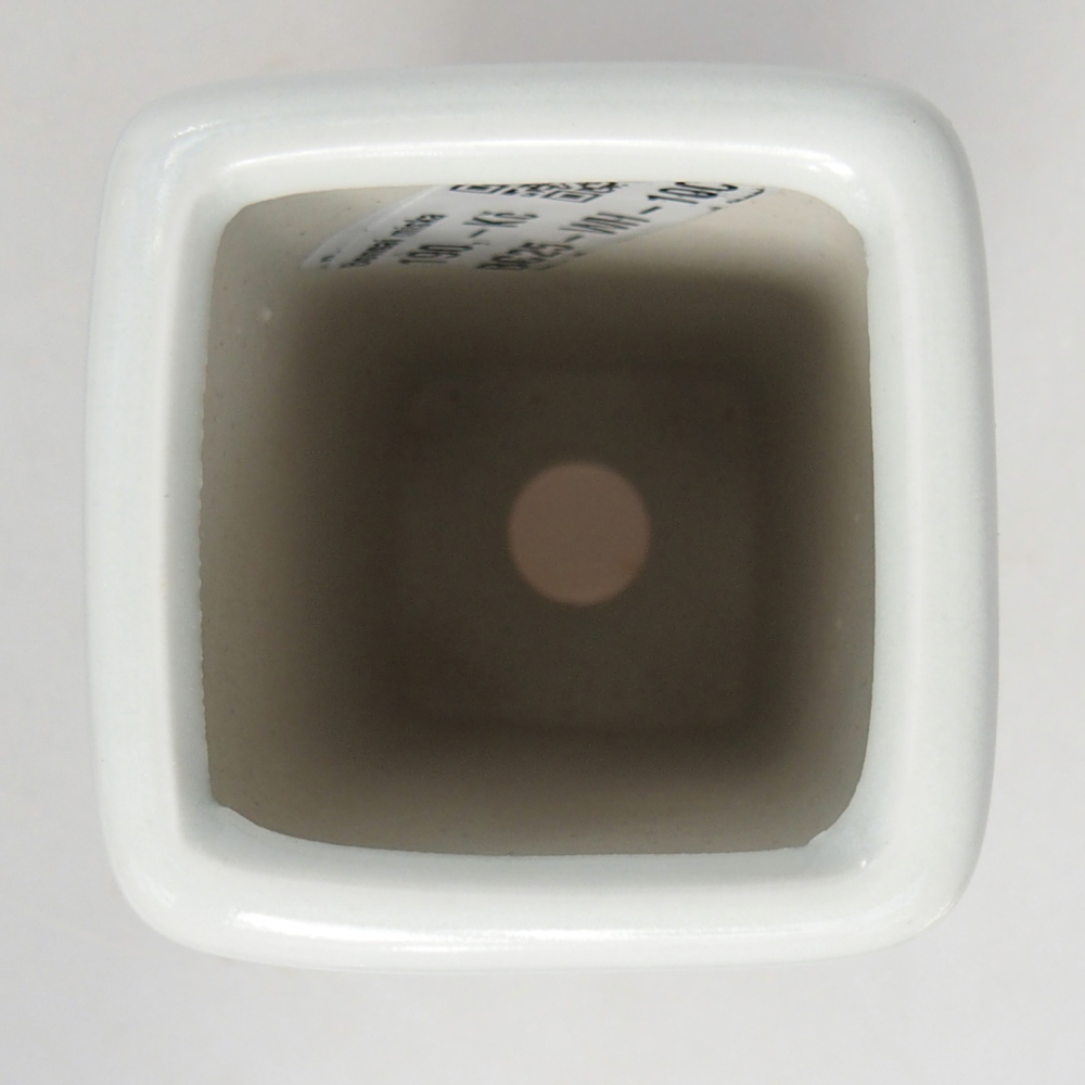 Ceramiczna miska do bonsai 5,5 x 5,5 x 12 cm, kolor biały