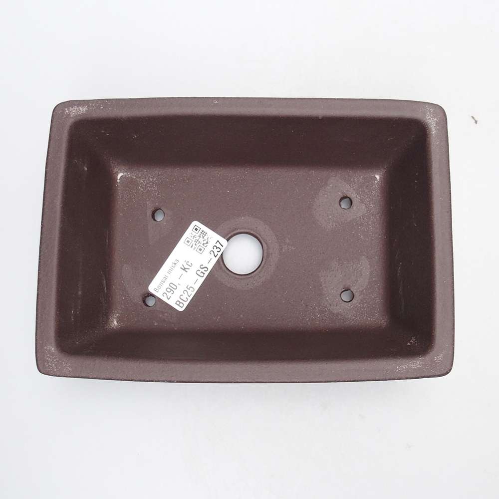 Miska 17 x 12 x 5,5 cm brązowa