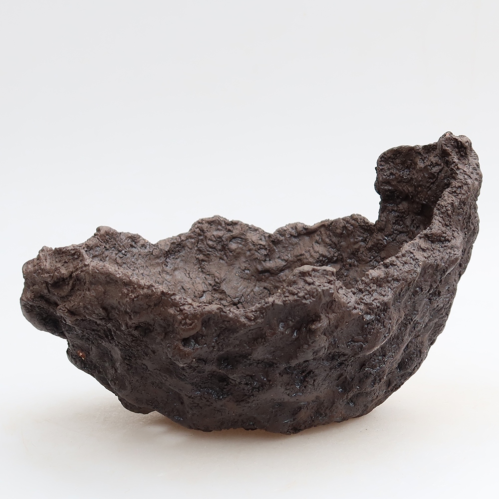 Ceramiczna skorupa 20 x 16 x 13 cm, kolor brązowy