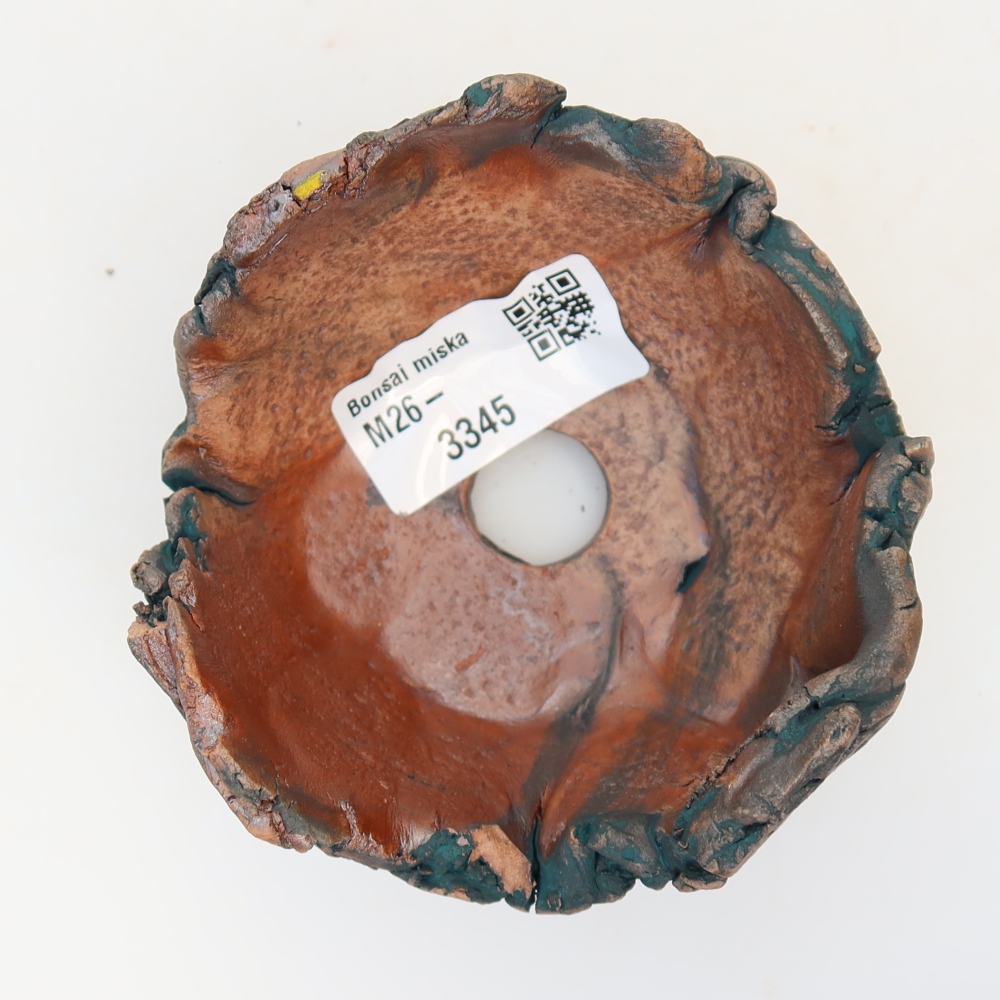 Ceramiczna muszla 9 x 9 x 5,5 cm, kolor zielony