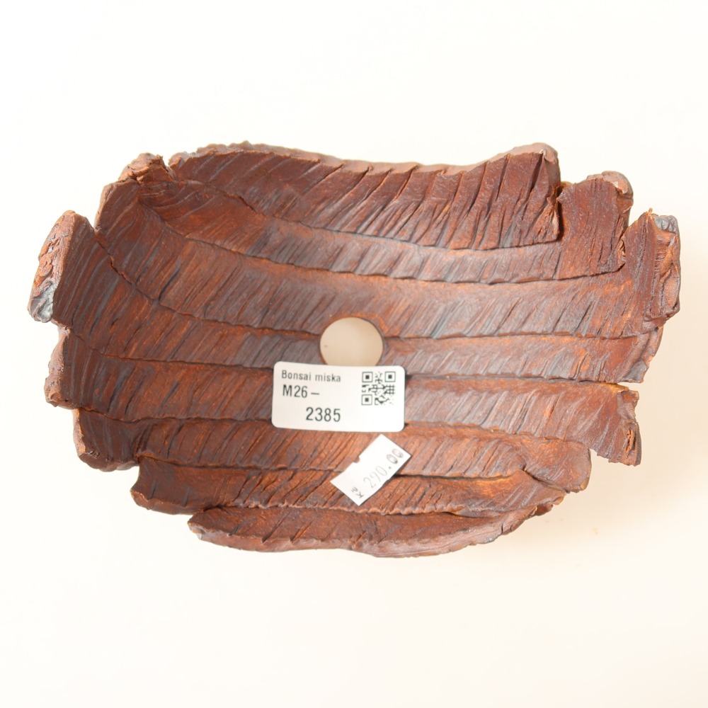 Ceramiczna skorupa  14,5 x 11 x 11 cm, kolor brązowy