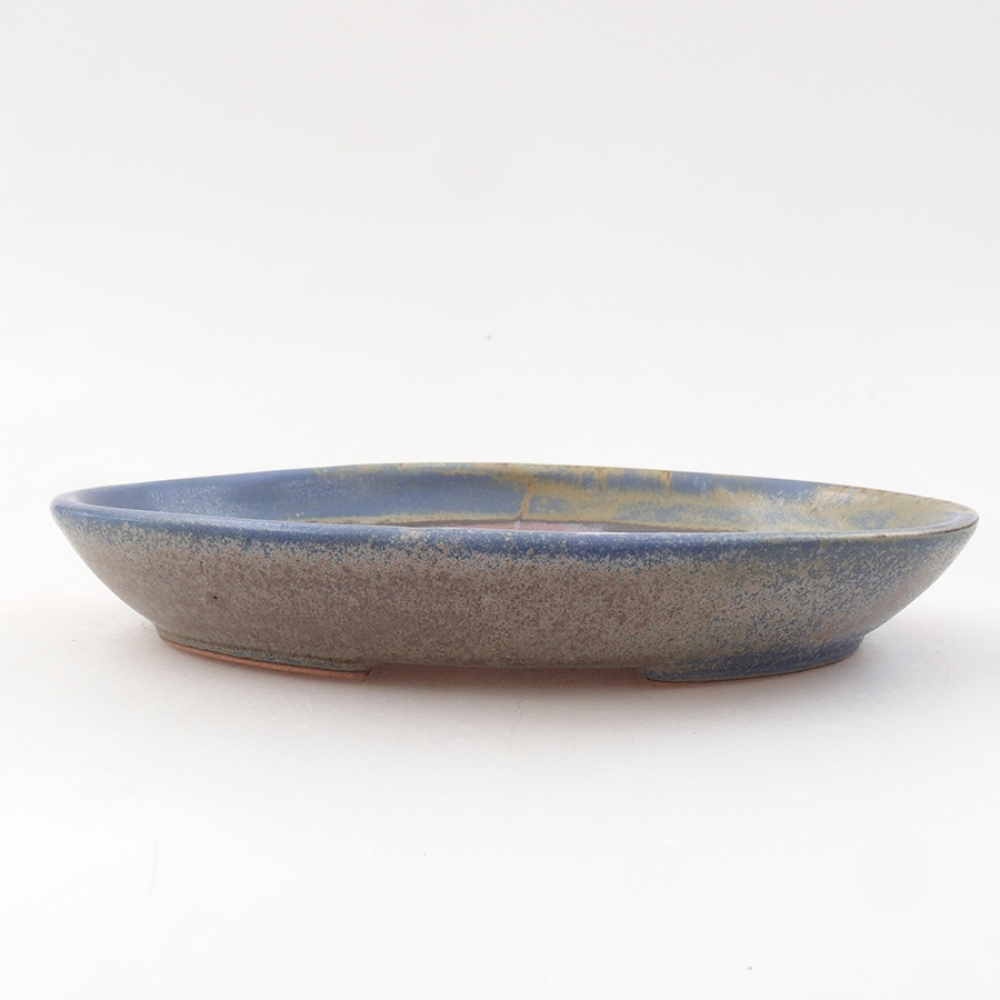 Ceramiczna miska bonsai 15,5 x 11 x 3 cm, kolor niebieski