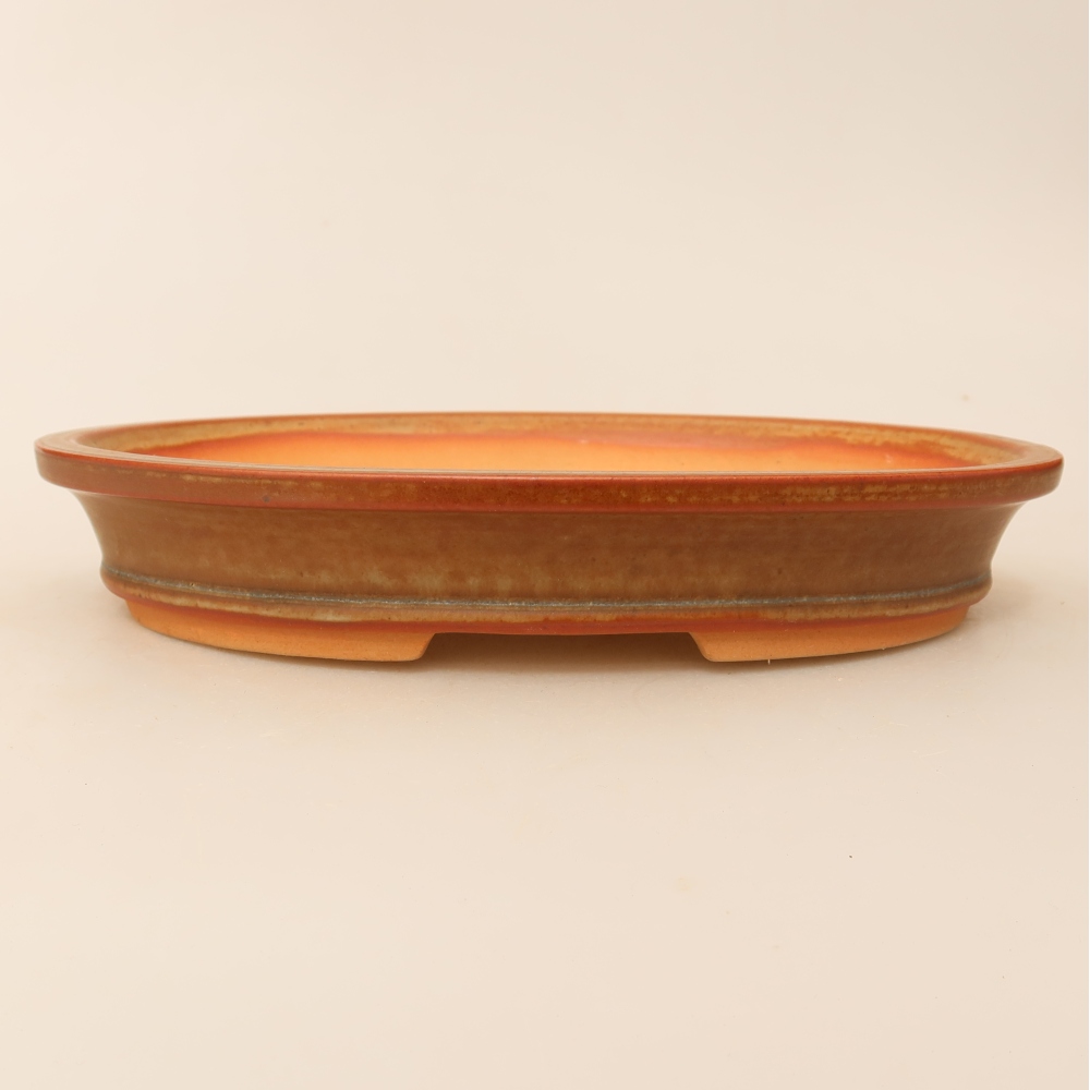 Miska ceramiczna  21 x 14,5 x 3,5 cm, kolor brązowy