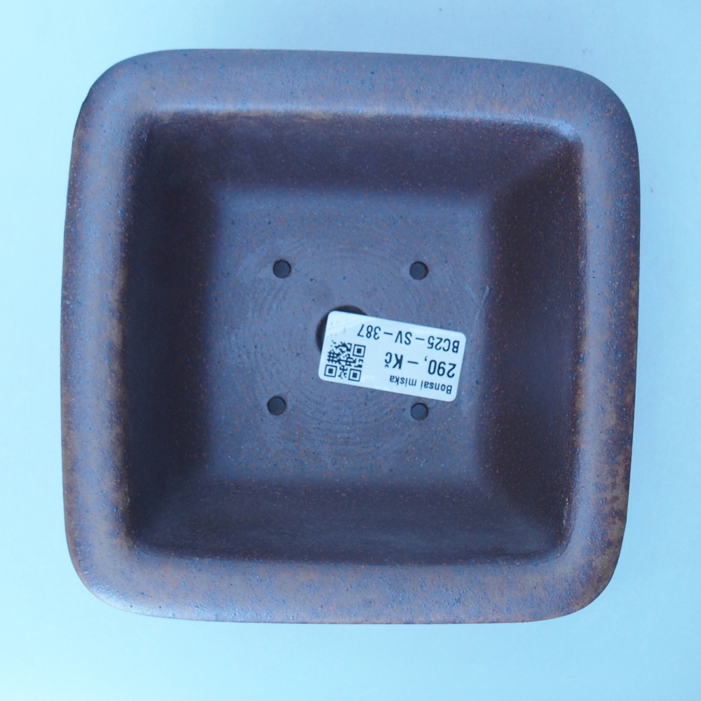 Miska 13,5 x 13,5 x 8 cm brązowa