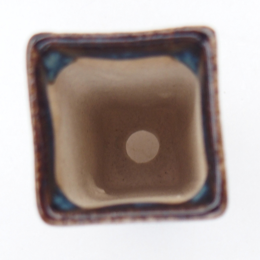 Mini miska do bonsai 2 x 2 x 5 cm, niebieska