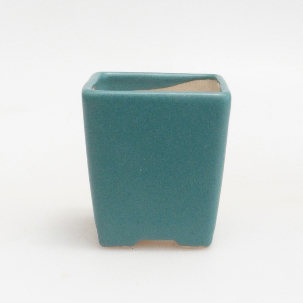 Ceramiczna miska bonsai 4,5 x 4,5 x 5 cm, kolor niebieski