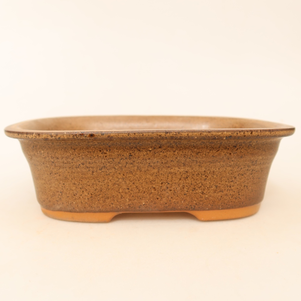Ceramiczna miska  18 x 13 x 5,5 cm, kolor brązowy