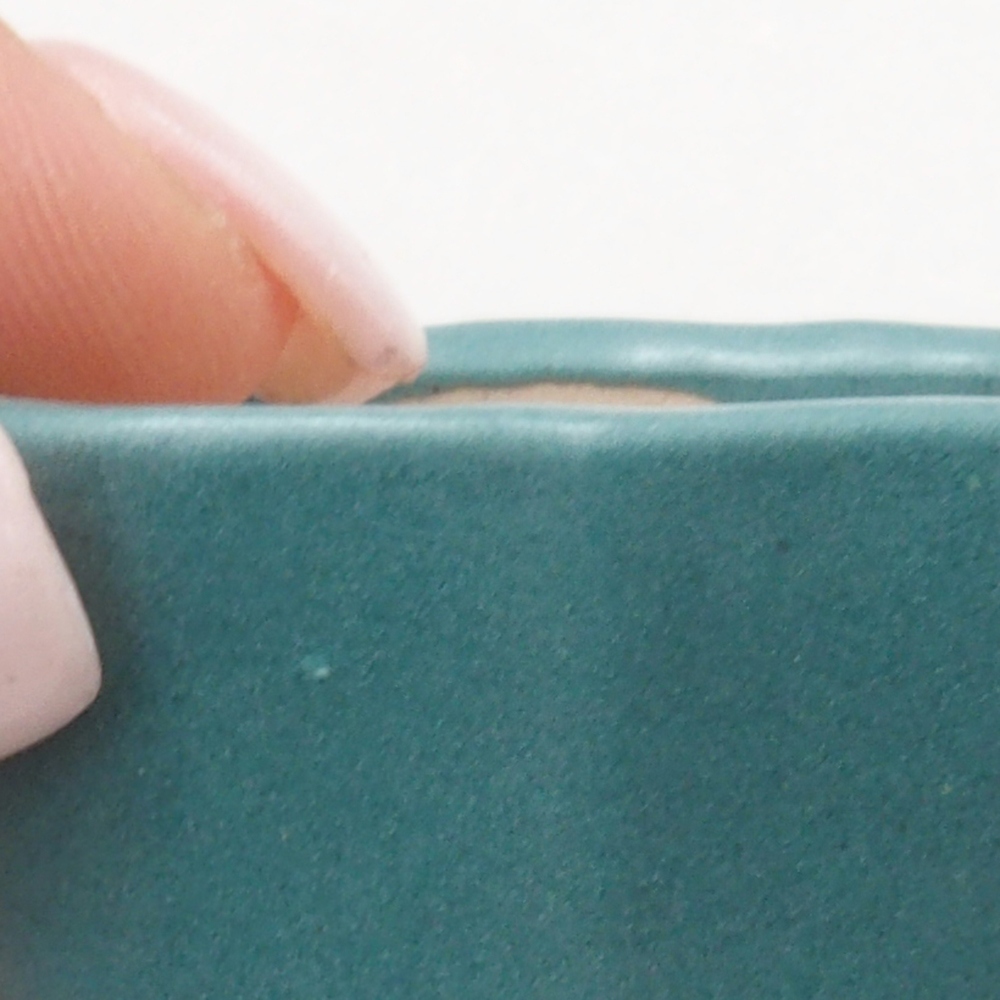 Ceramiczna miska bonsai 3 x 4,5 x 2,5 cm, kolor niebieski