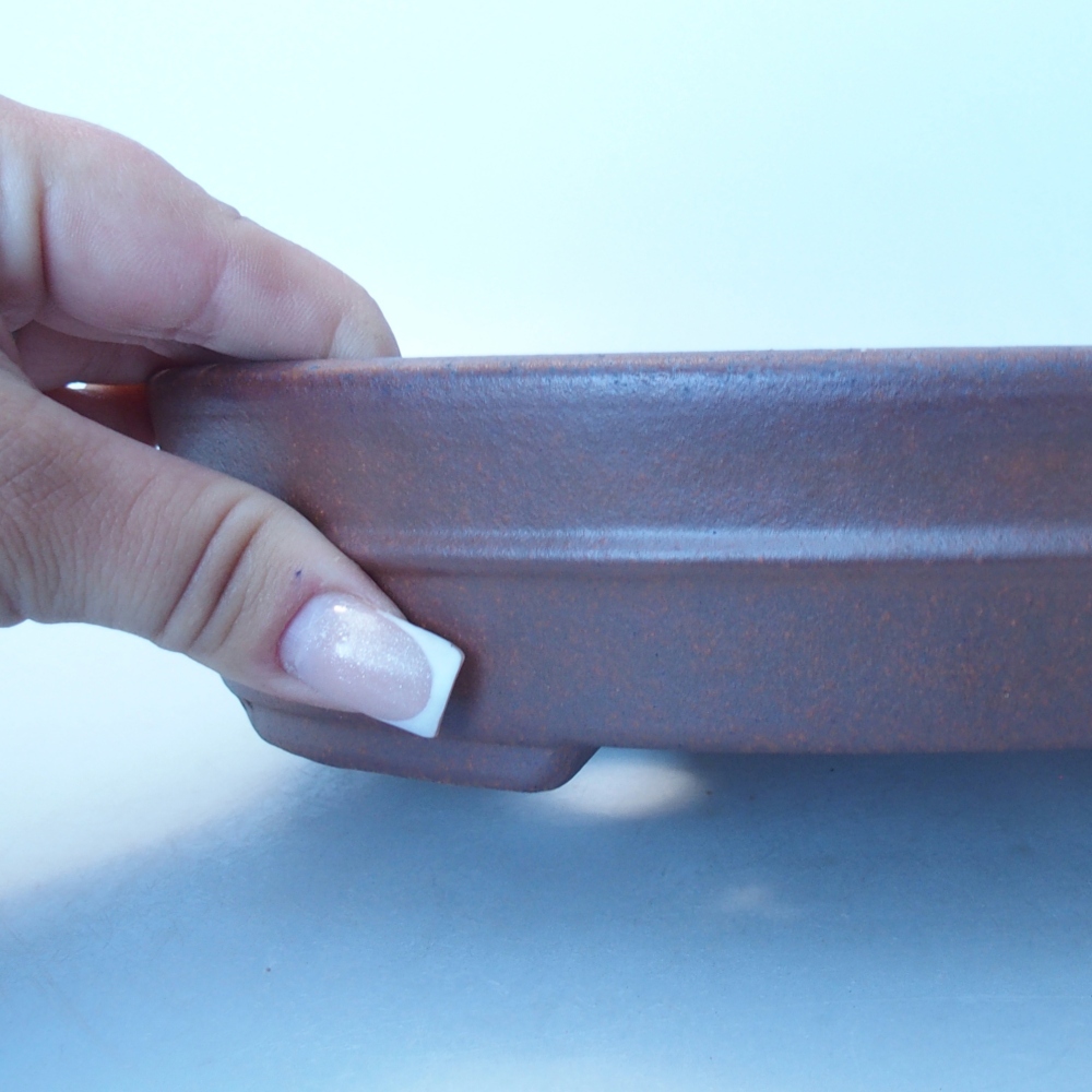 Miska 20,5 x 17 x 5 cm brązowa
