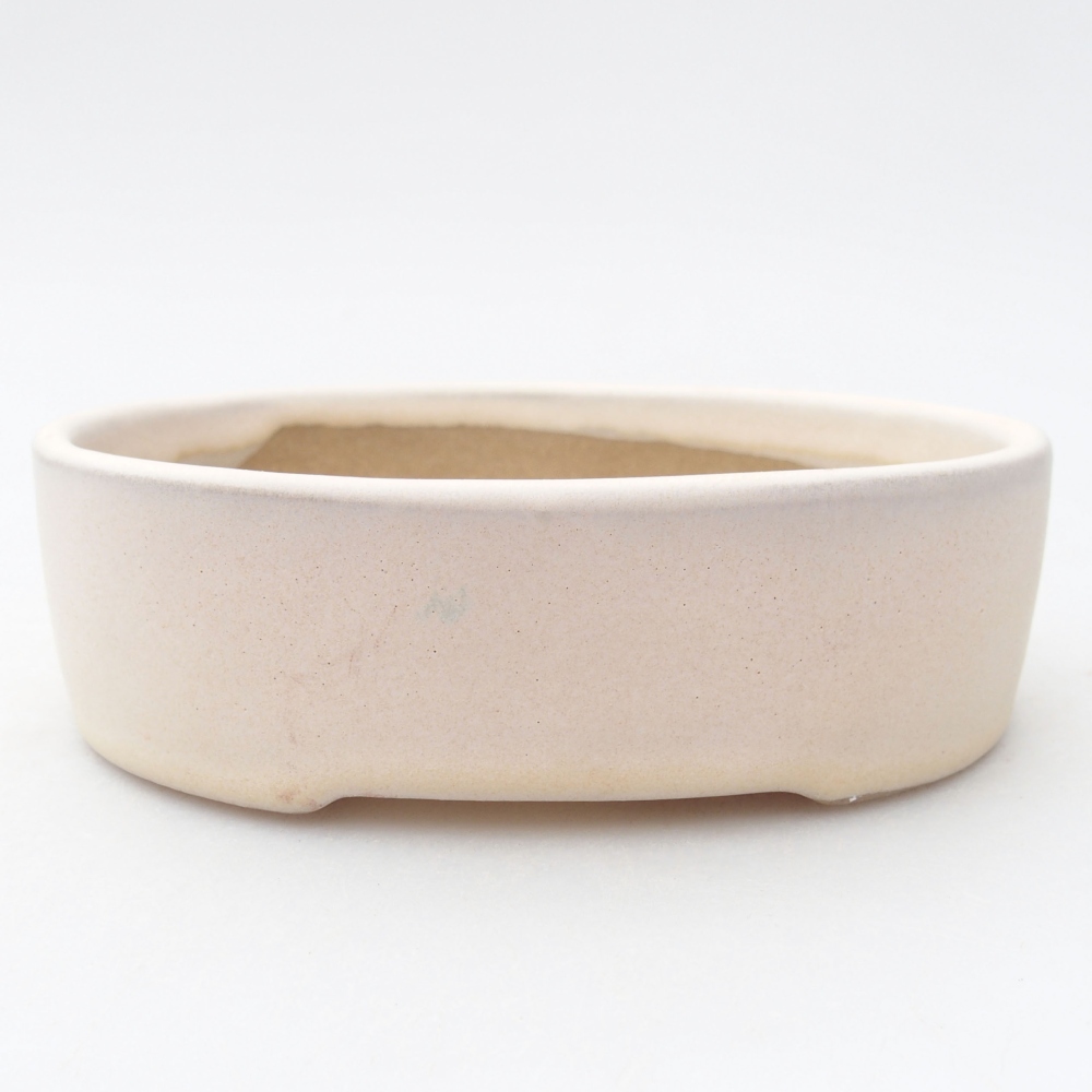 Ceramiczna miska bonsai 12,5 x 10 x 3,5 cm, kolor beżowy