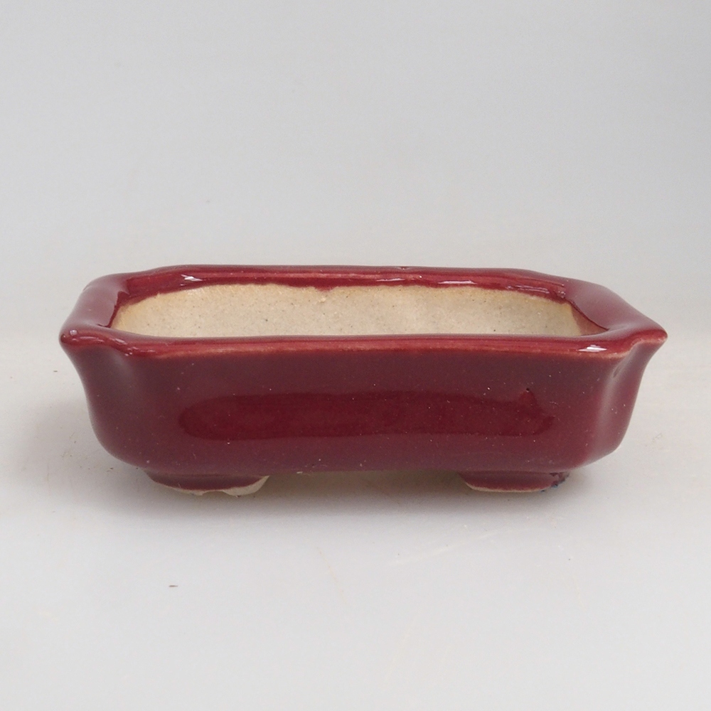 Mini miska bonsai 5,5 x 3,5 x 1,5 cm, kolor bordowy