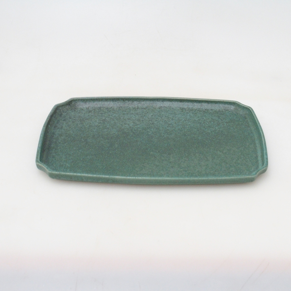 Ceramiczny spodek H07 – 28 x 19 x 1,5 cm – zielony