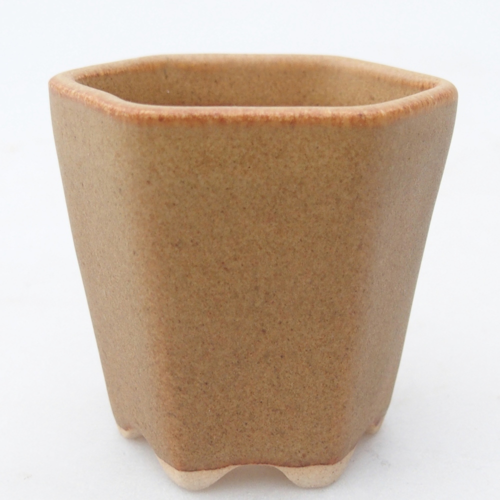 Mini miska do bonsai 5,5 x 5 x 5 cm, brązowa