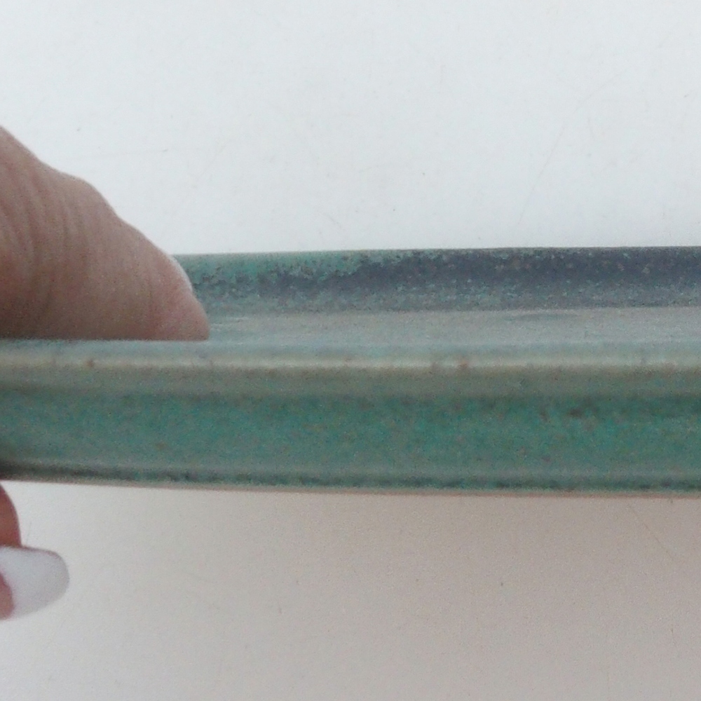 Miska ceramiczna H15 -25 x 15 x 1 cm - zielona