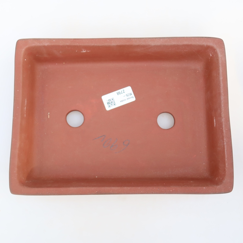 Ceramiczna miska  26 x 20 x 5 cm, kolor ceglasty