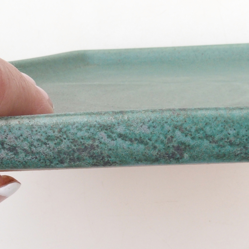 Miska ceramiczna H53 -18,5 x 17 x 1 cm - zielona
