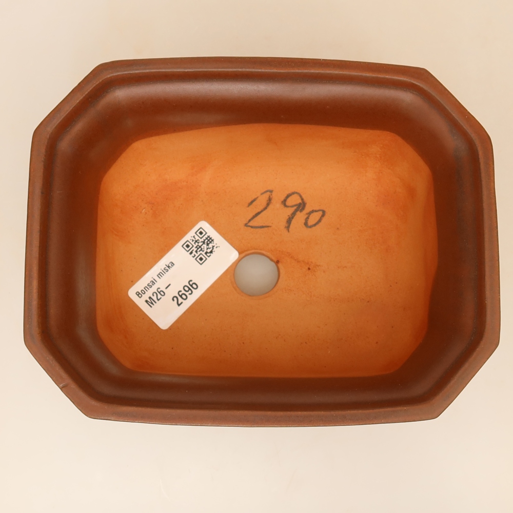 Ceramiczna miska  15 x 12 x 7 cm, kolor brązowy
