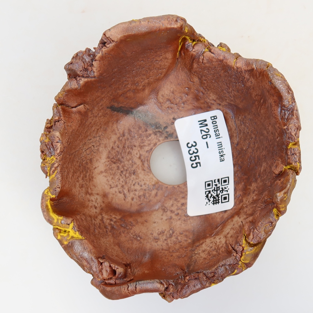 Ceramiczna skorupka  9,5 x 9 x 6 cm, kolor żółty