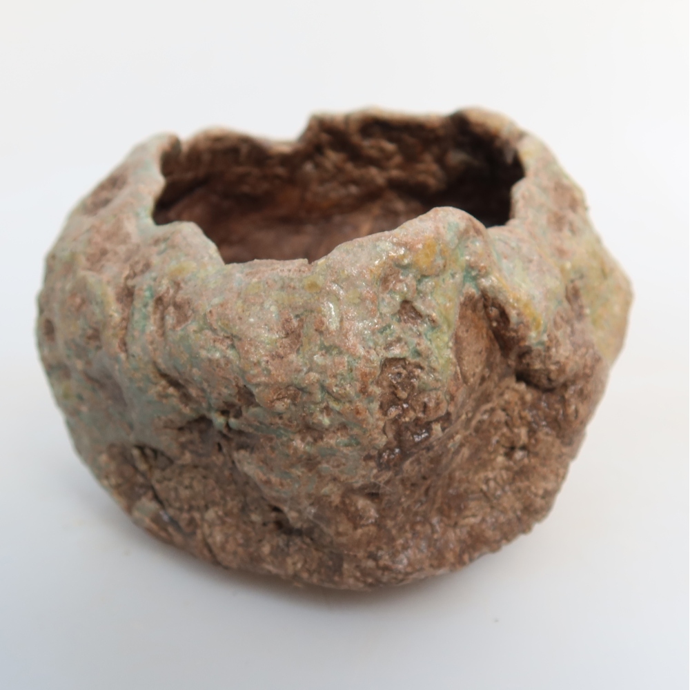 Ceramiczna skorupka  7,5 x 7 x 5 cm, kolor zielony
