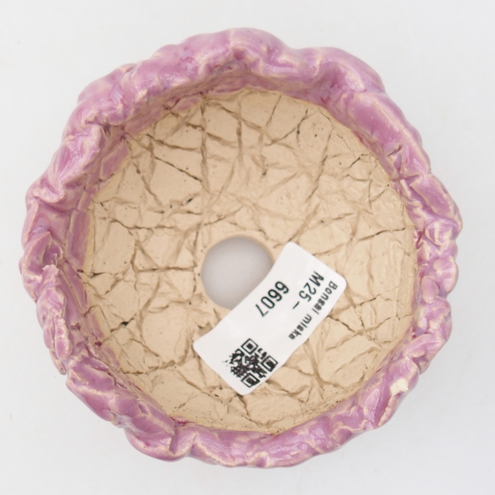 Ceramiczna muszla 9 x 9 x 6,5 cm, kolor fioletowy