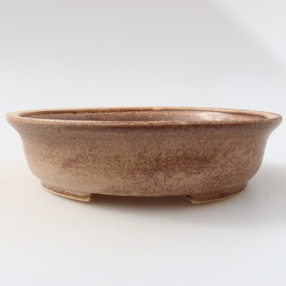Ceramiczna miska do bonsai 15,5 x 14,5 x 4 cm, kolor różowy