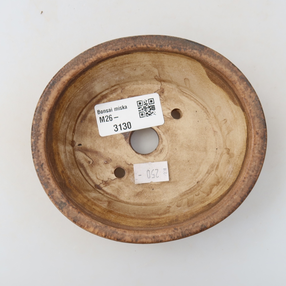 Ceramiczna miseczka do bonsai 13 x 11,5 x 4 cm, kolor różowy