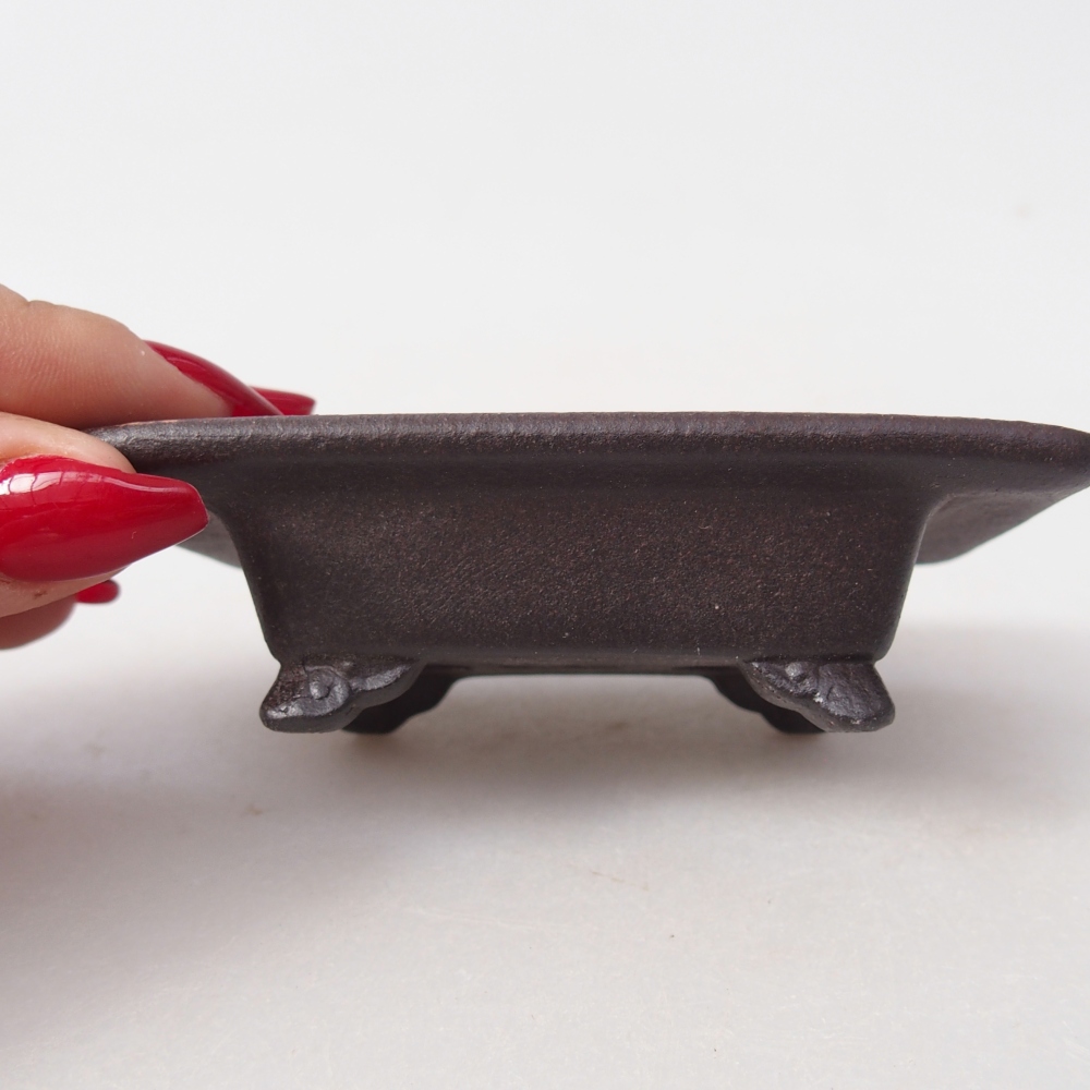 Mini miska do bonsai 9,5 x 6,5 x 3 cm, brązowa