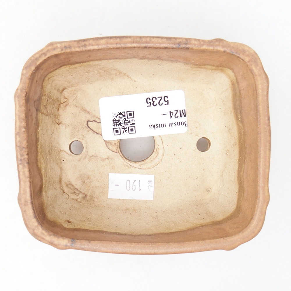 Ceramiczna miska do bonsai 10,5 x 8,5 x 4 cm, kolor różowy