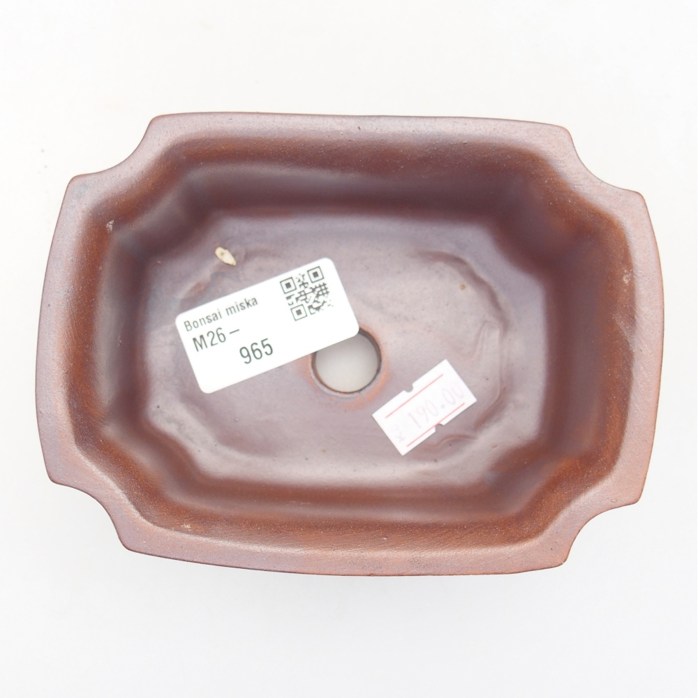 Ceramiczna miska do bonsai 12 x 9 x 5 cm, kolor metaliczny