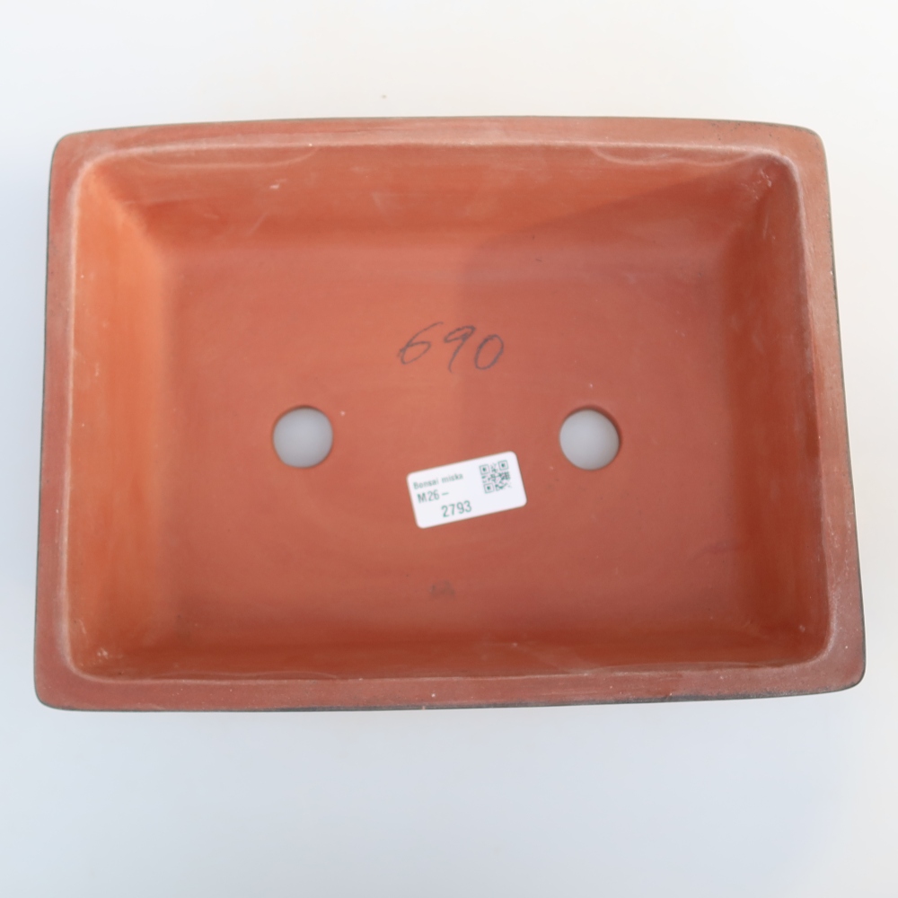 Ceramiczna miska  25,5 x 19 x 7 cm, kolor ceglasty
