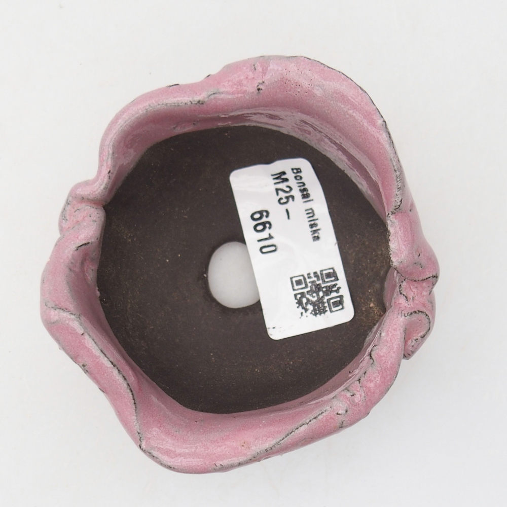 Ceramiczna muszla 8 x 8 x 6,5 cm, kolor fioletowy