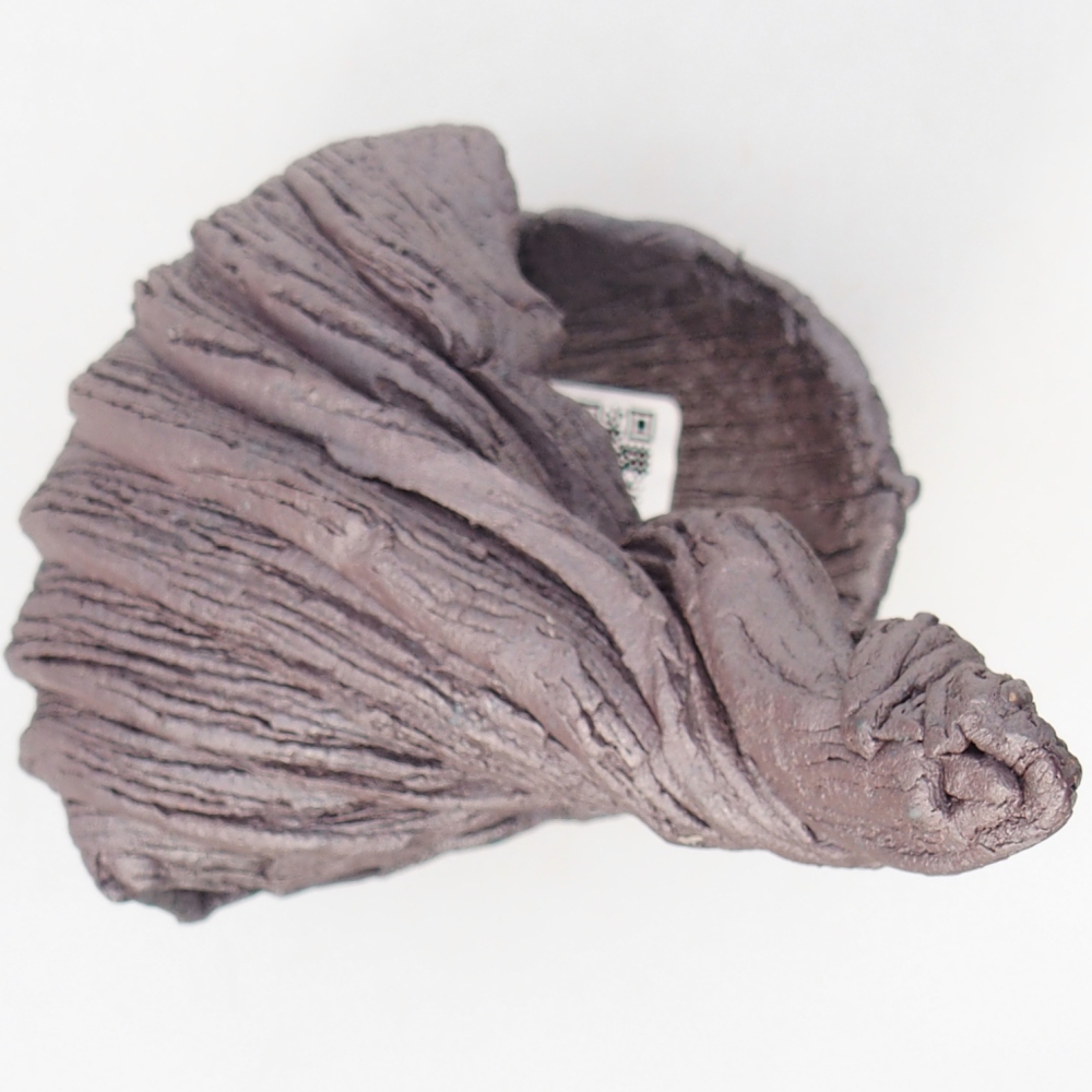 Muszla ceramiczna 10 x 8,5 x 12,5 cm, kolor metaliczny