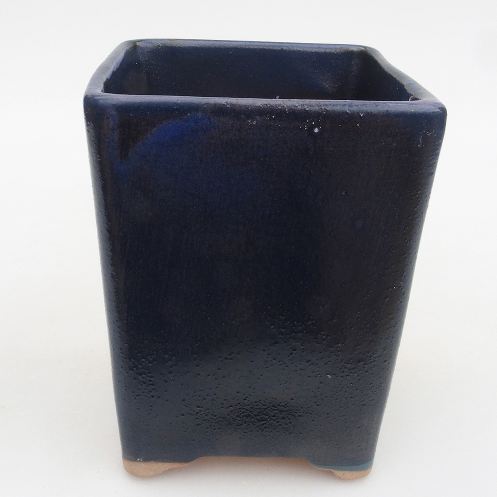Ceramiczna miska bonsai 8,5 x 8,5 x 10,5 cm, kolor niebieski
