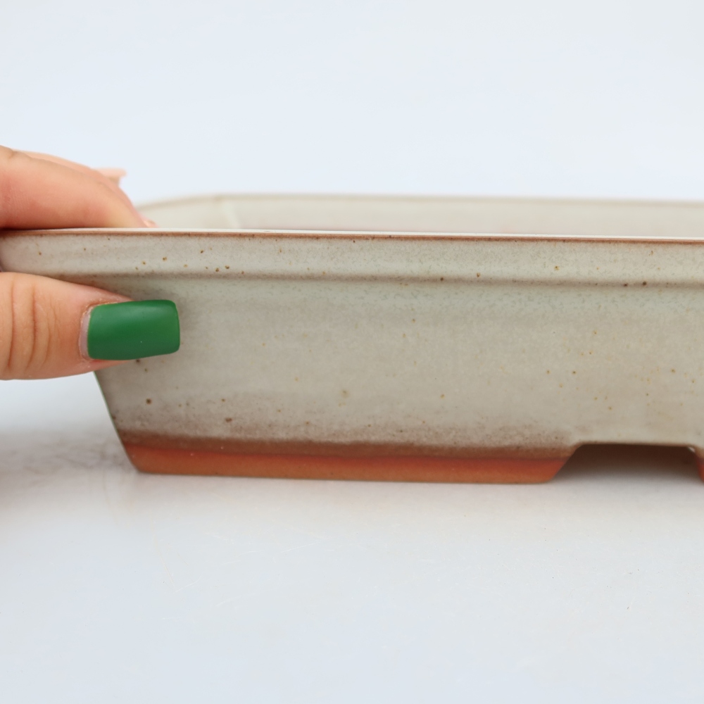 Ceramiczna miska  26 x 19,5 x 5,5 cm, kolor beżowy