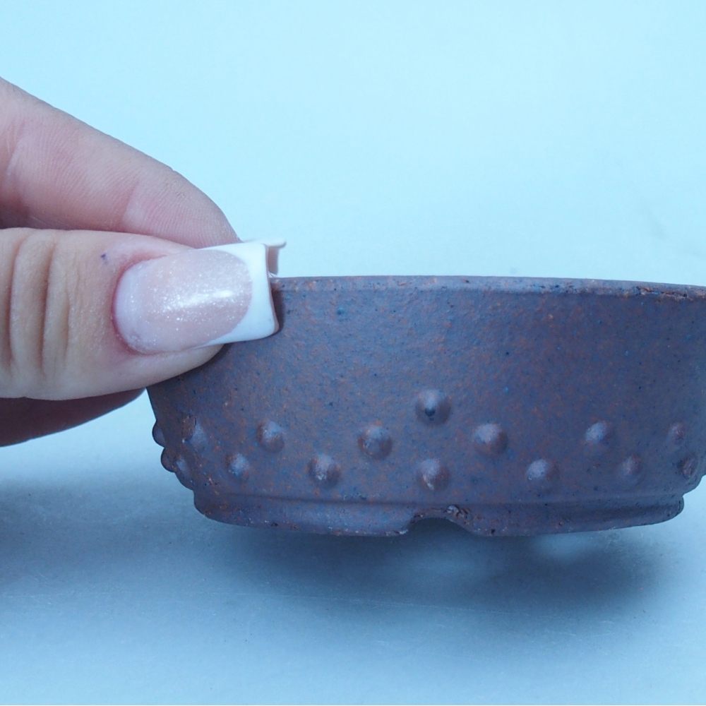 Miska 8,5 x 8,5 x 3 cm brązowa