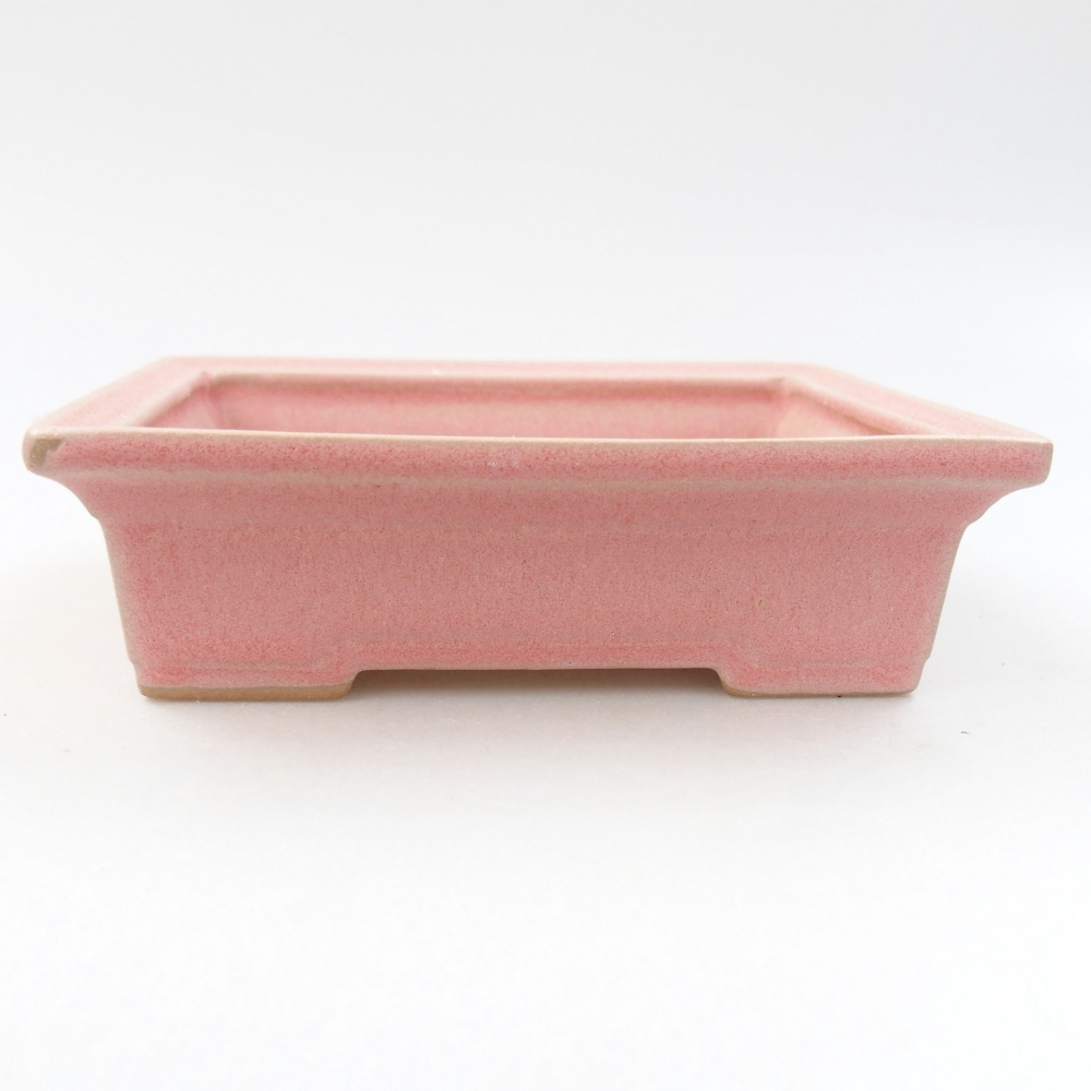 Ceramiczna miska bonsai 13 x 10 x 4 cm, kolor beżowy