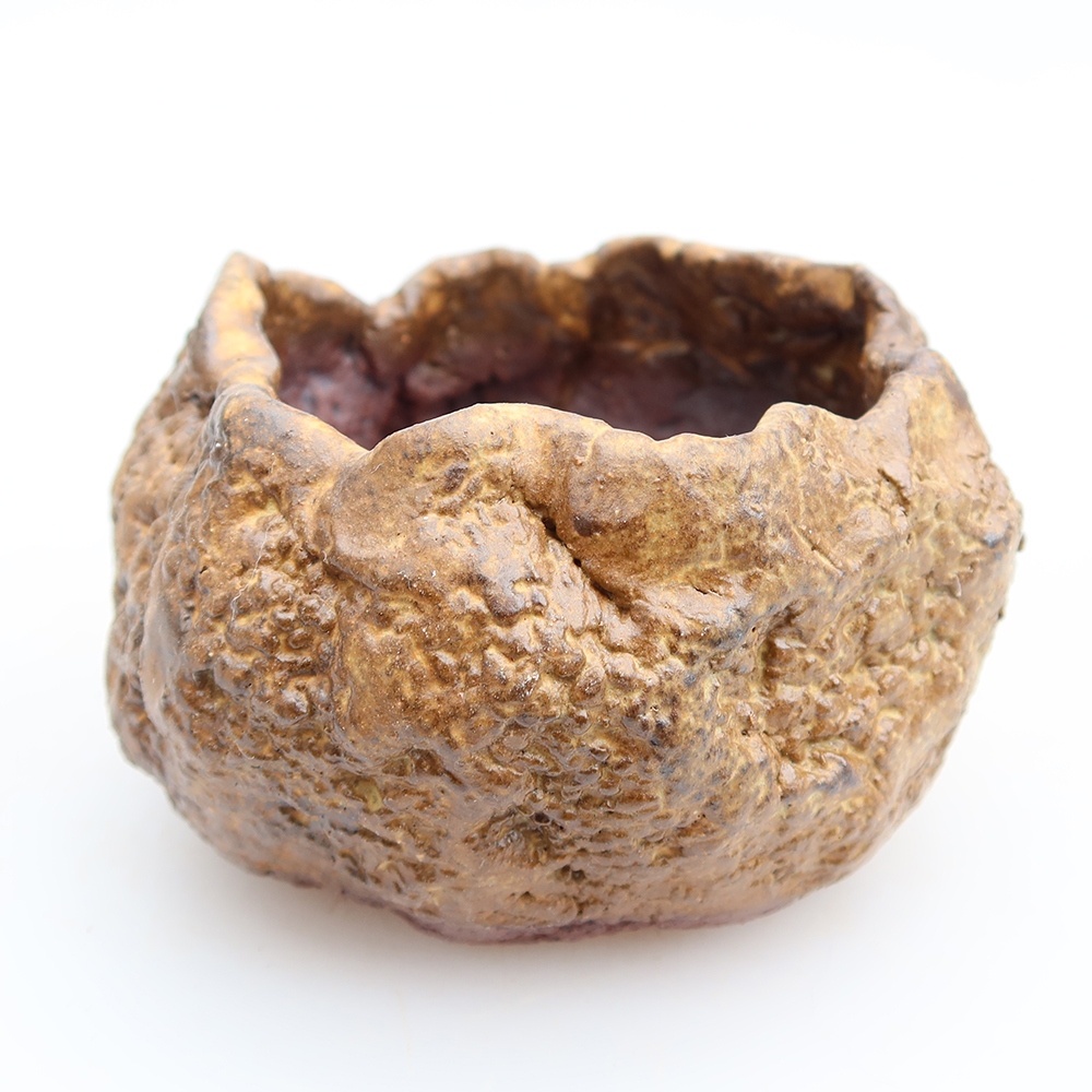 Ceramiczna skorupka  6,5 x 5 x 6 cm, kolor brązowy