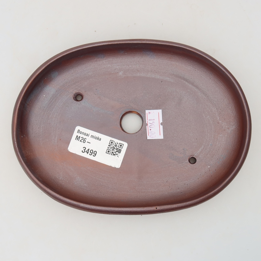 Ceramiczna miska do bonsai 17 x 12 x 2,5 cm, kolor metaliczny