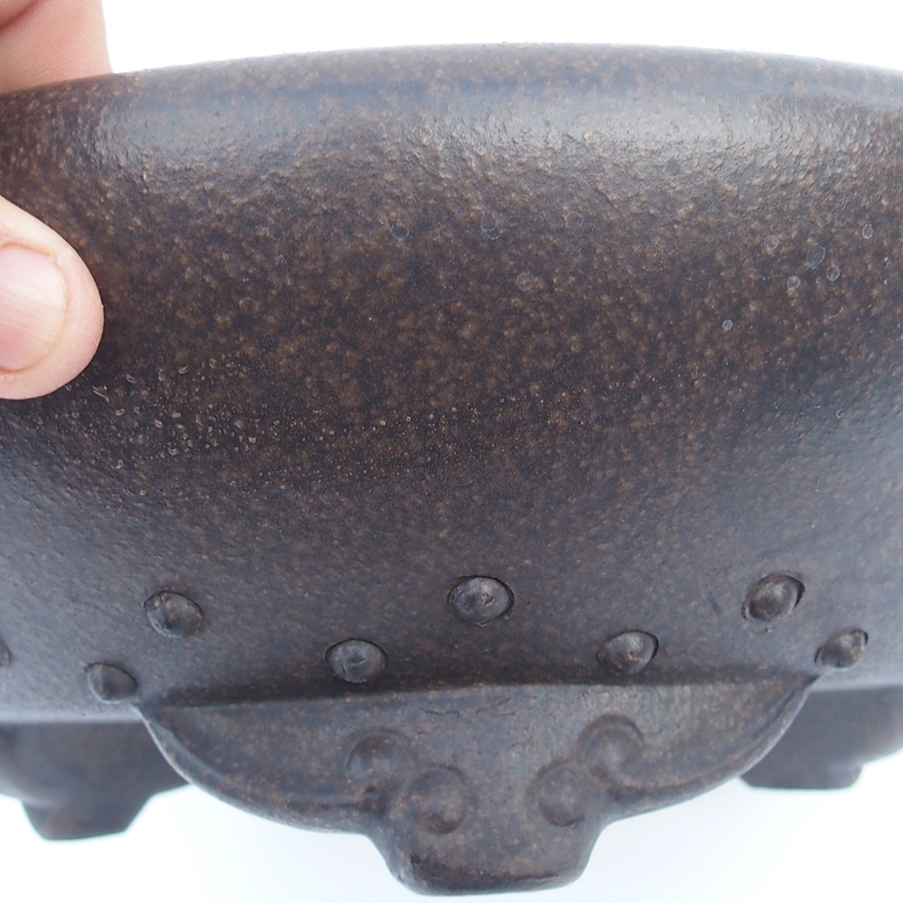 Miska 29 x 29 x 9,5 cm brązowa ochra